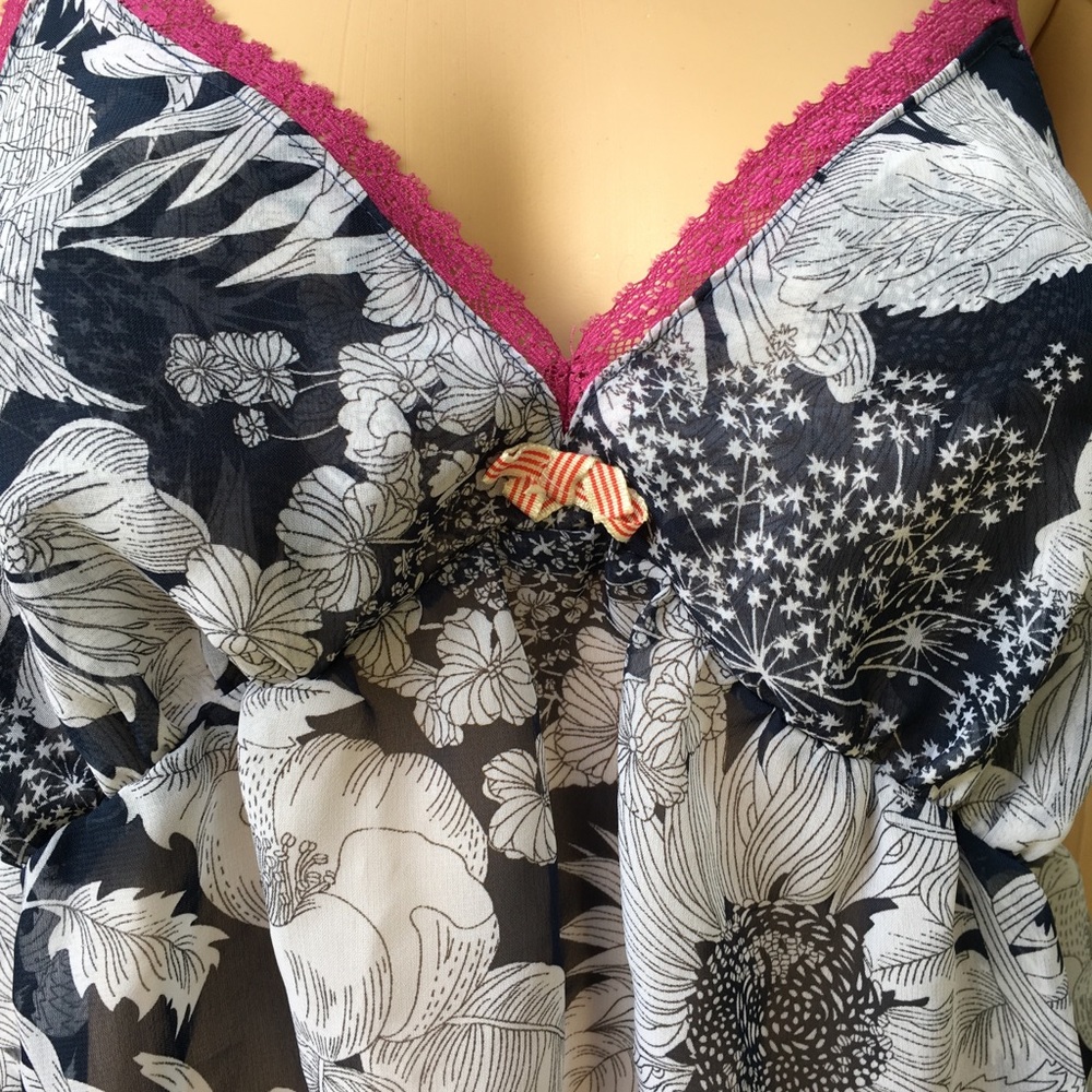 LIBERTY LONDON TARGET SHORT NIGHTGOWN - Picture 3 of 9